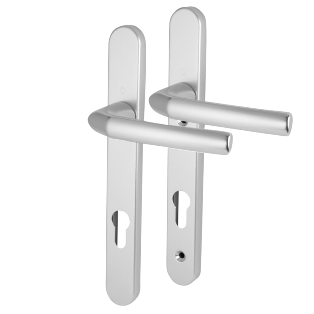 Hoppe Birmingham 1117/3811N uPVC Multipoint Door Handle - Short - 92mm c/c - 70mm door - Silver