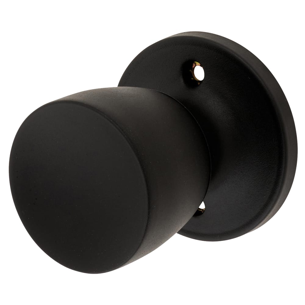 Touchpoint Hotel Mortice Door Knobset - Passage - 60mm Rose Diameter - Matt Black