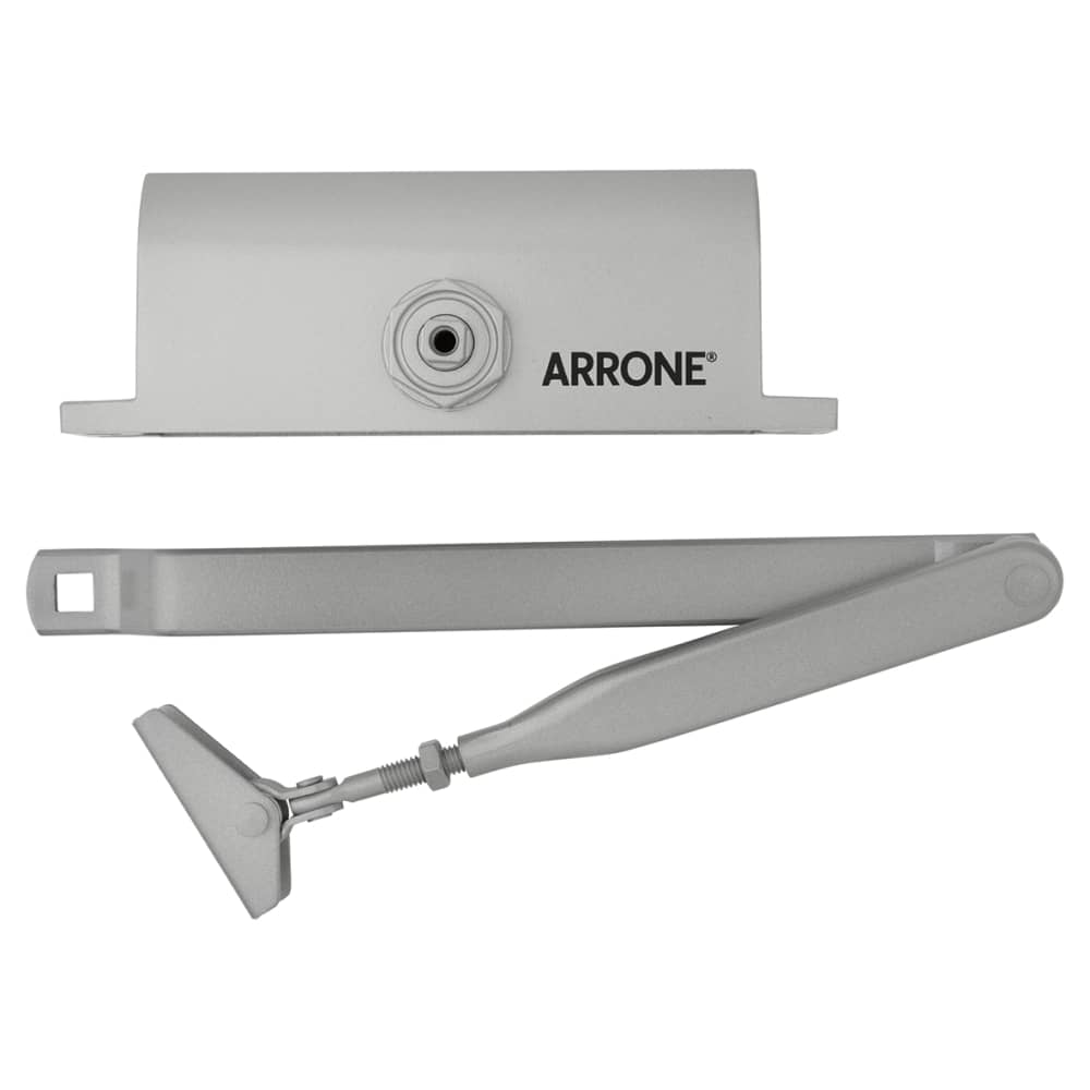Light Duty Fire Door Closer - Power Size 3 - Push/Pull Mounting - Silver