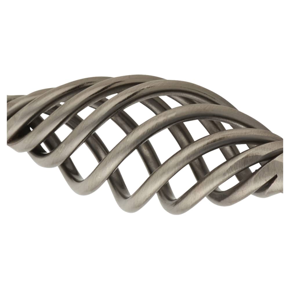 Olde Forge Cage Cabinet Drop Handle - 128mm Centres - Polished Steel