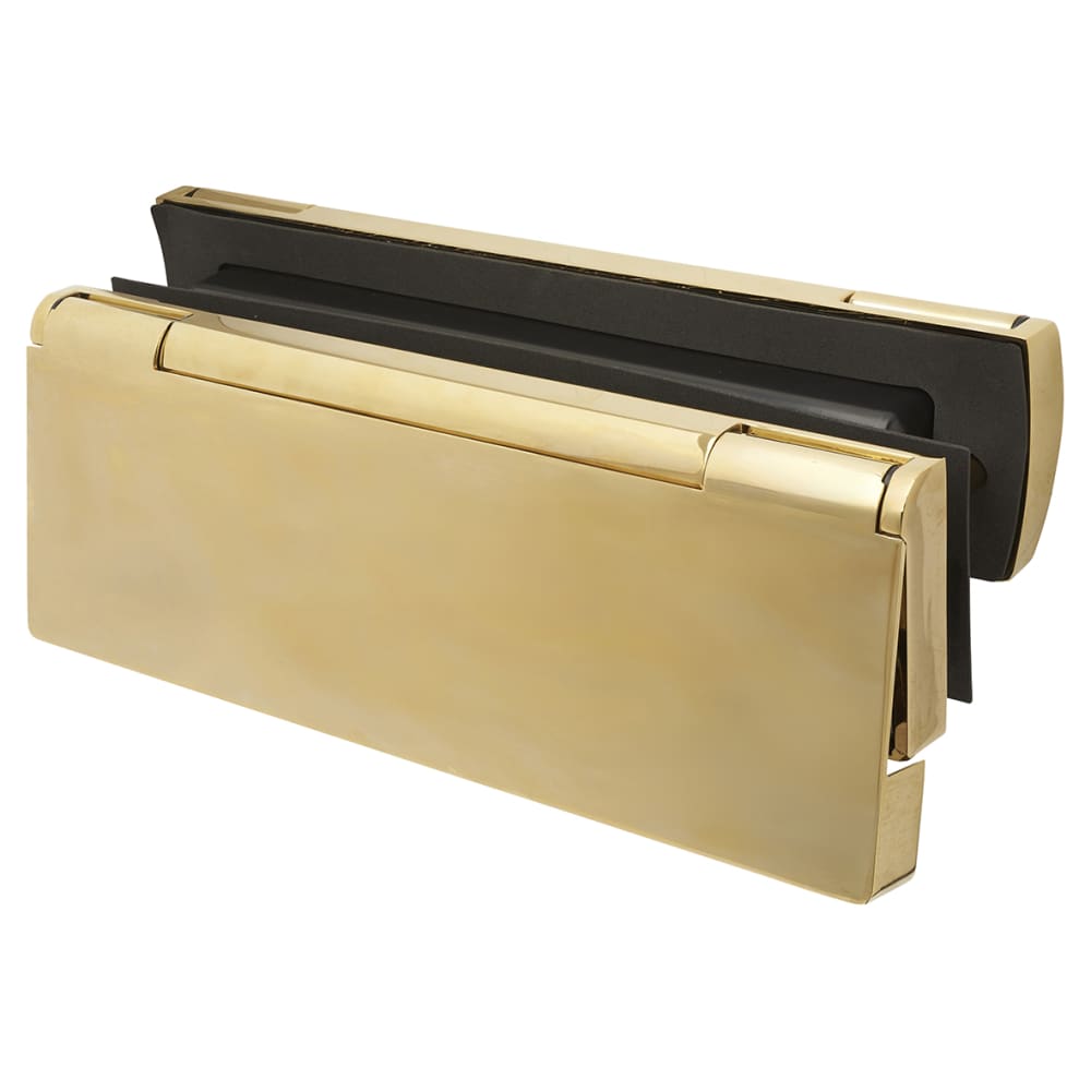 Arrone AR708FHS Fire Rated TS008 Security Letter Plate - 310 x 21mm - Polished Brass