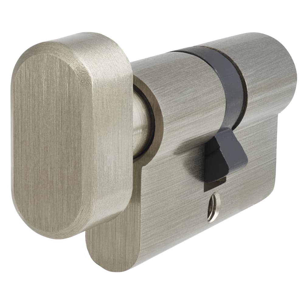 Touchpoint 5 Pin 60mm Euro Thumbturn Cylinder - 30mm Turn + 30mm - Pol Nickel - Keyed to Differ