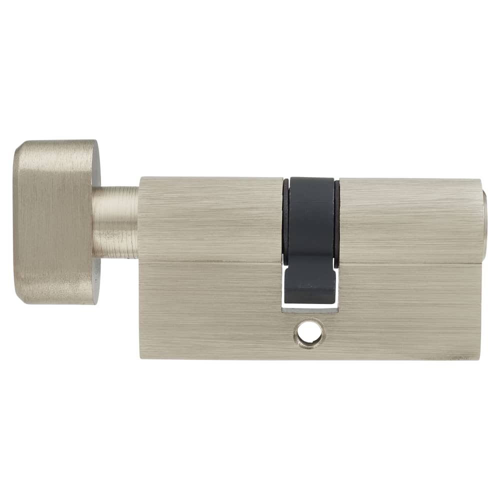 Touchpoint 5 Pin 60mm Euro Thumbturn Cylinder - 30mm Turn + 30mm - Pol Nickel - Keyed to Differ