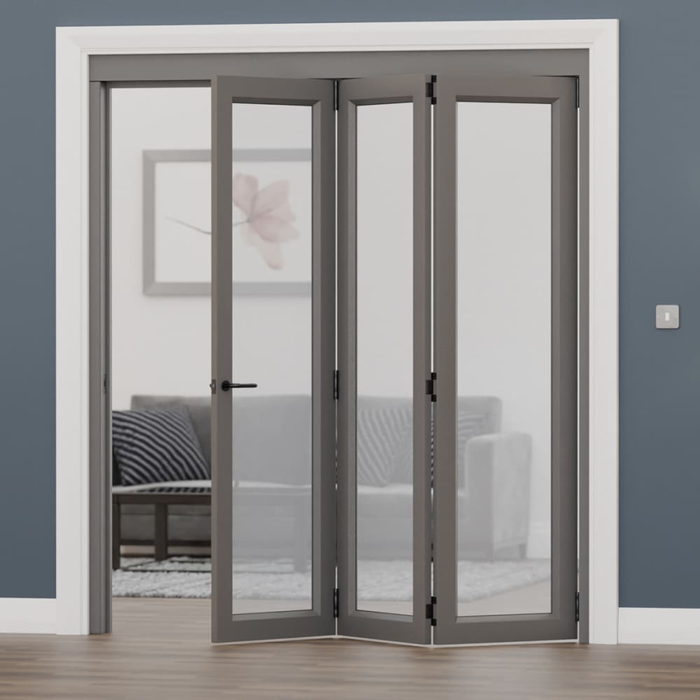 Brio Interfold 50F Bi-Folding Door Kit - 3 + 1 Door - Black