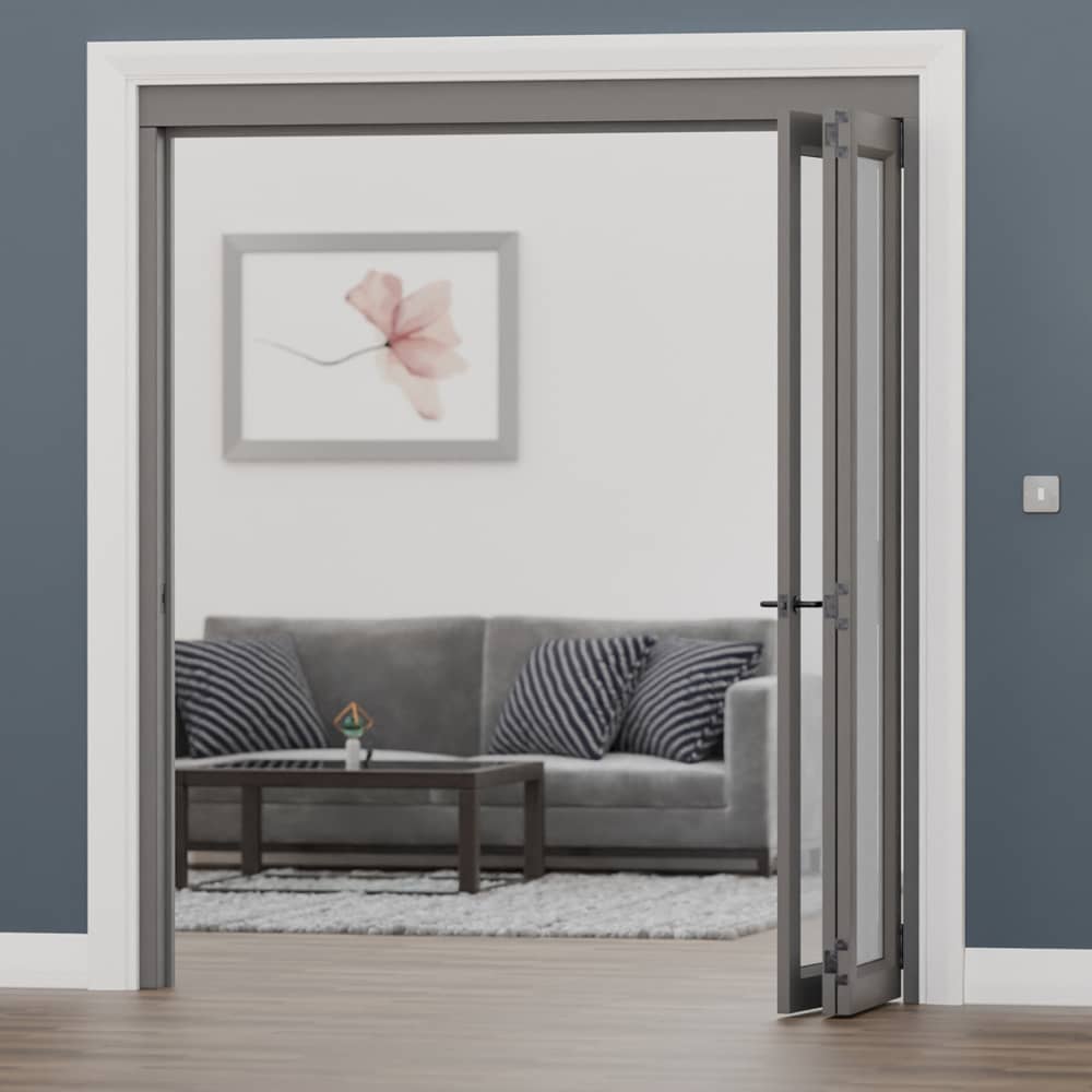 Brio Interfold 50F Bi-Folding Door Kit - 3 + 1 Door - Black