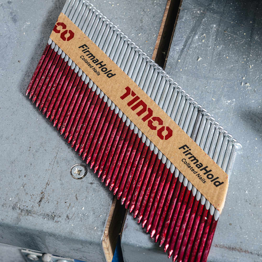 TIMCO FirmaHold First Fix Nail - Ring  - 34° Angled - 2.8 x 63mm - FirmaGalv+ - Pack of 3300