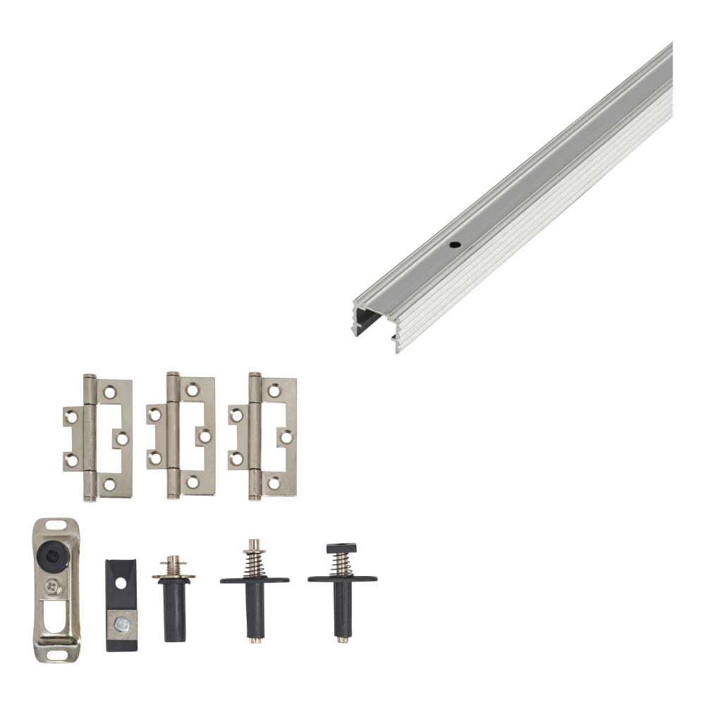 Klug Bifold 14 Sliding Door Kit - 1600mm Track - 2 Doors 1 Way - 14kg Max Door Weight