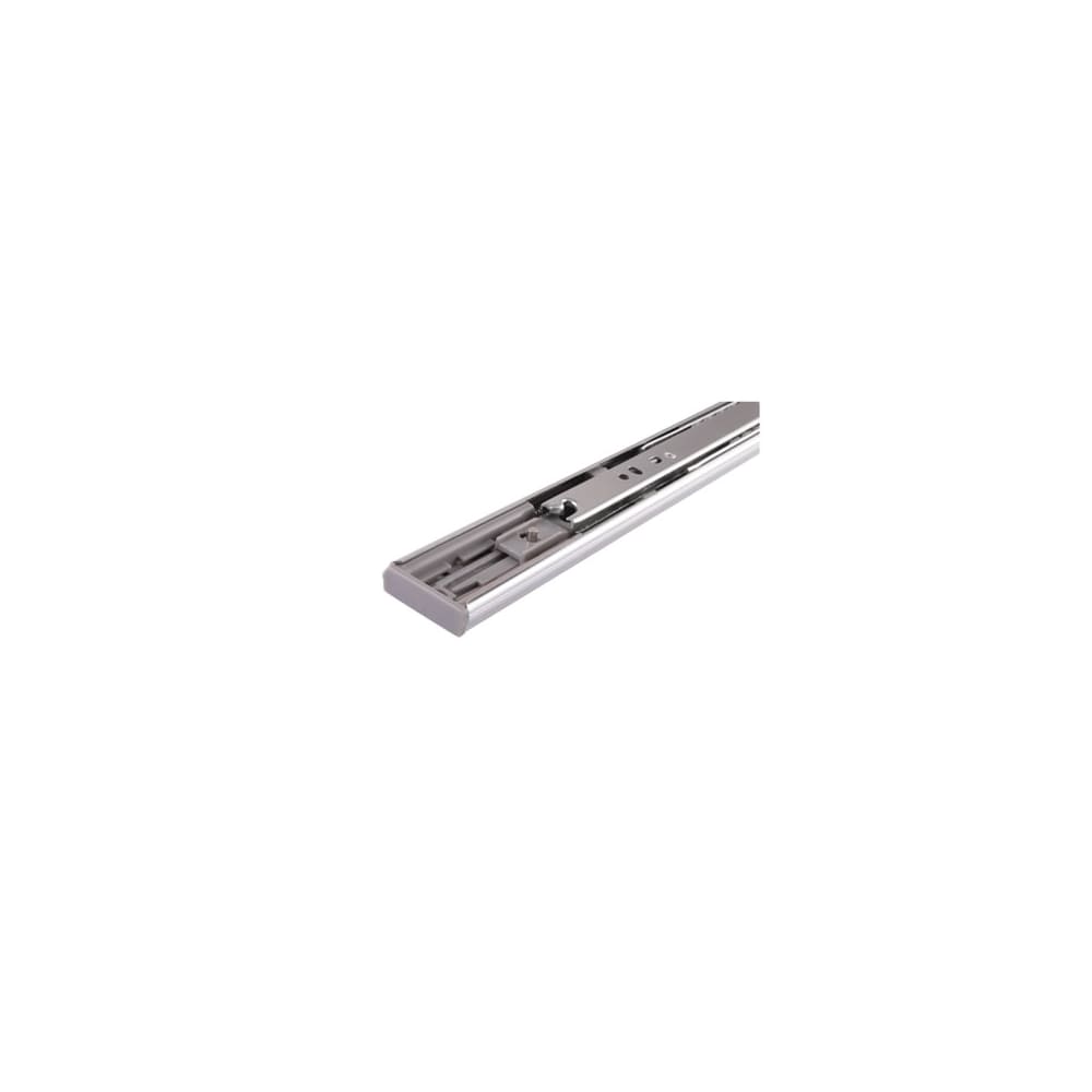 Klug 35mm Ball Bearing Soft Close Drawer Runner - Double Extension - 400mm Length - 25kg - Zinc