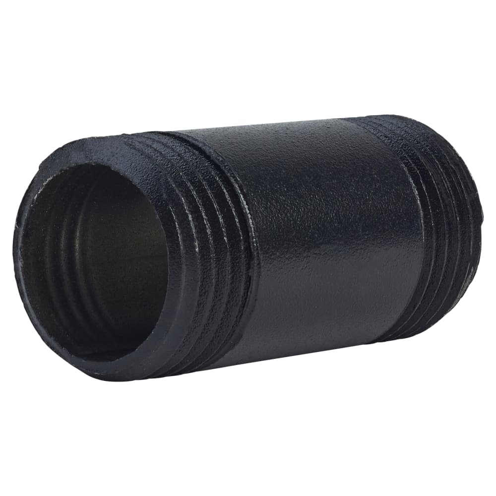 Altro 3/4" Pipe Shelving Iron Threaded Pipe - 1.5"/40mm Length - Black