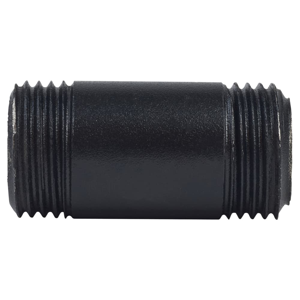 Altro 3/4" Pipe Shelving Iron Threaded Pipe - 1.5"/40mm Length - Black