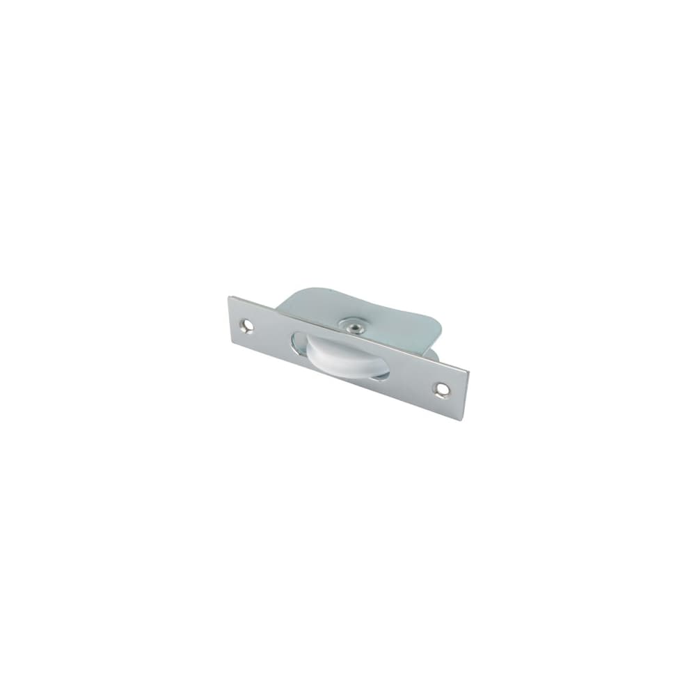 Touchpoint Square Axle Sash Window Pulley - 44mm Curved Nylon Wheel - Polished Chrome 