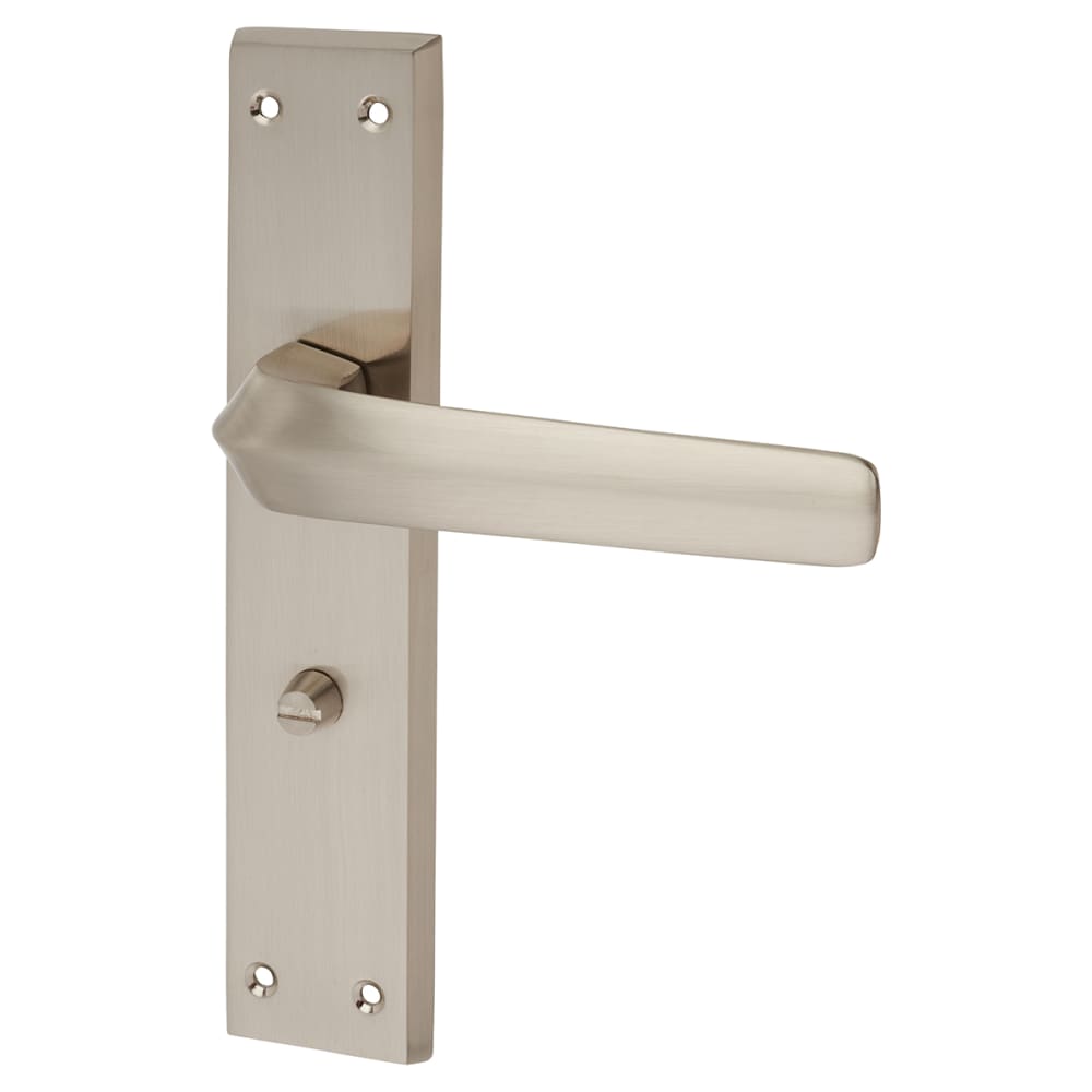 Altro Norley Bathroom Door Handle - 200 x 42mm - Satin Nickel