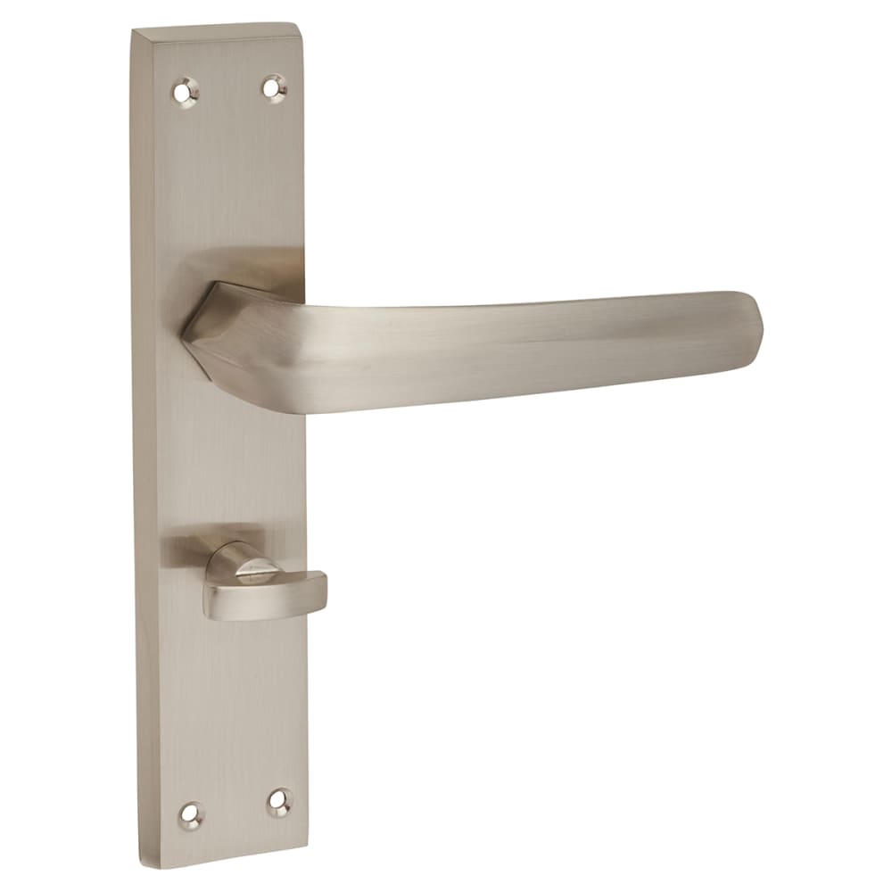Altro Norley Bathroom Door Handle - 200 x 42mm - Satin Nickel