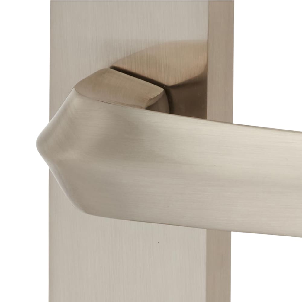 Altro Norley Bathroom Door Handle - 200 x 42mm - Satin Nickel