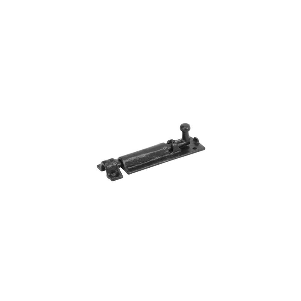 Olde Forge Tudor Barrel Bolt - 152 x 38mm - Antique Black Iron