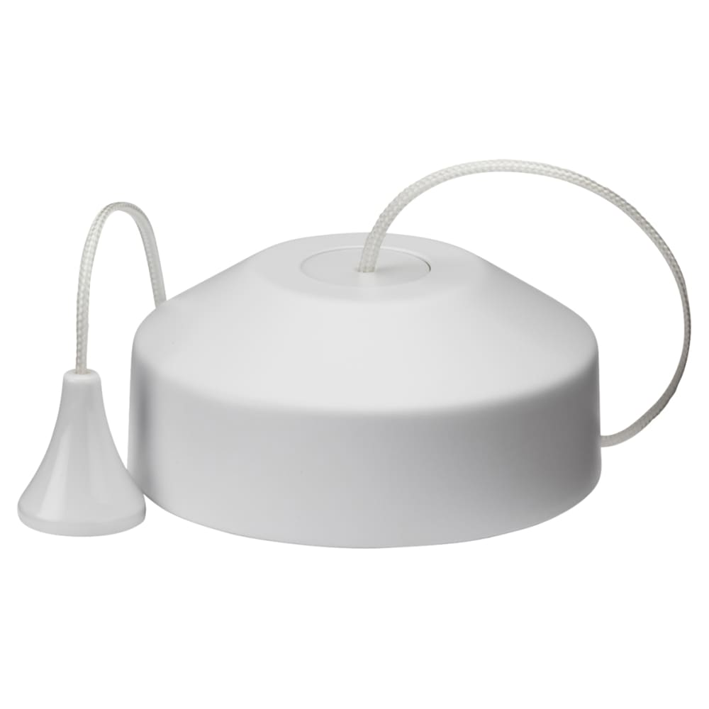 Knightsbridge 5-100W 1 Way Trailing Edge LED Pull Cord Dimmer Switch - Matt White