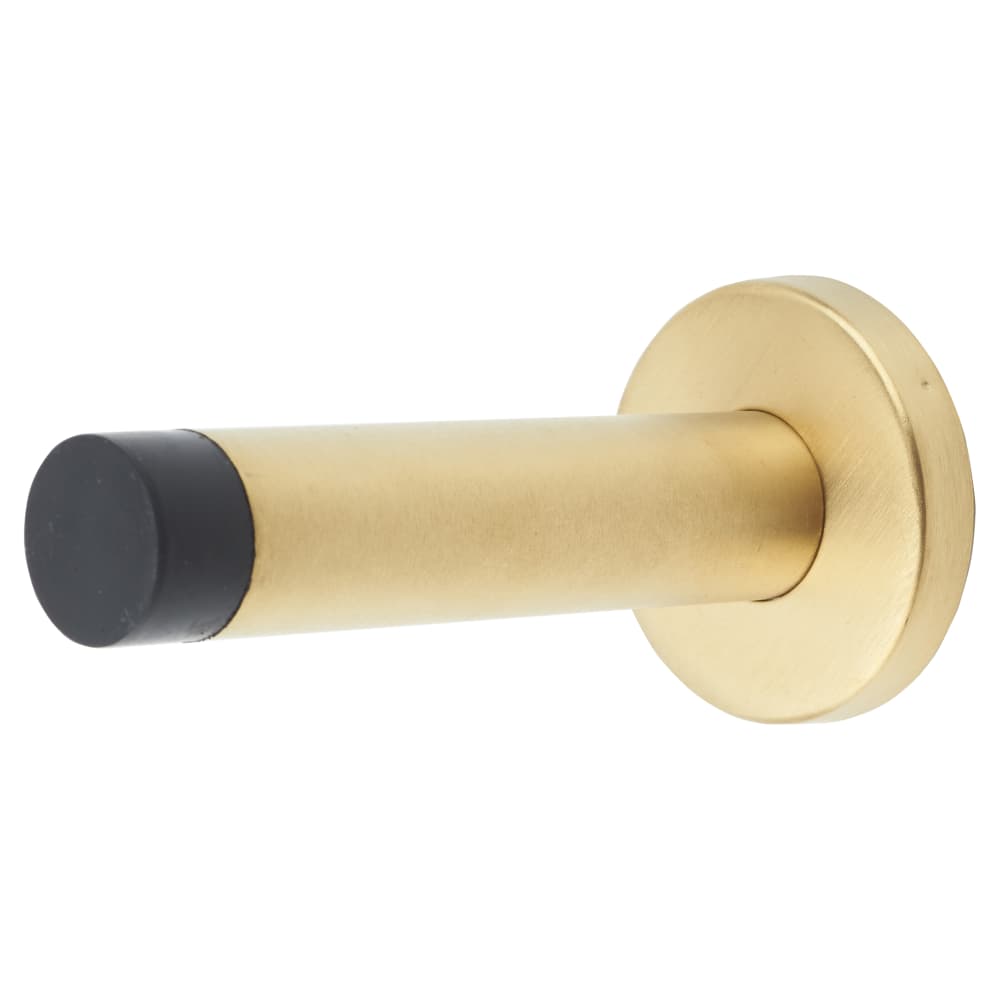 Altro Projection Door Stop - 85mm Projection - PVD Satin Brass