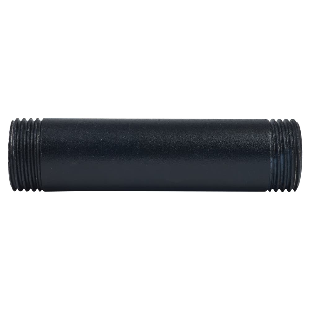 Altro 1/2" Pipe Shelving Iron Threaded Pipe - 3"/78mm Length - Black
