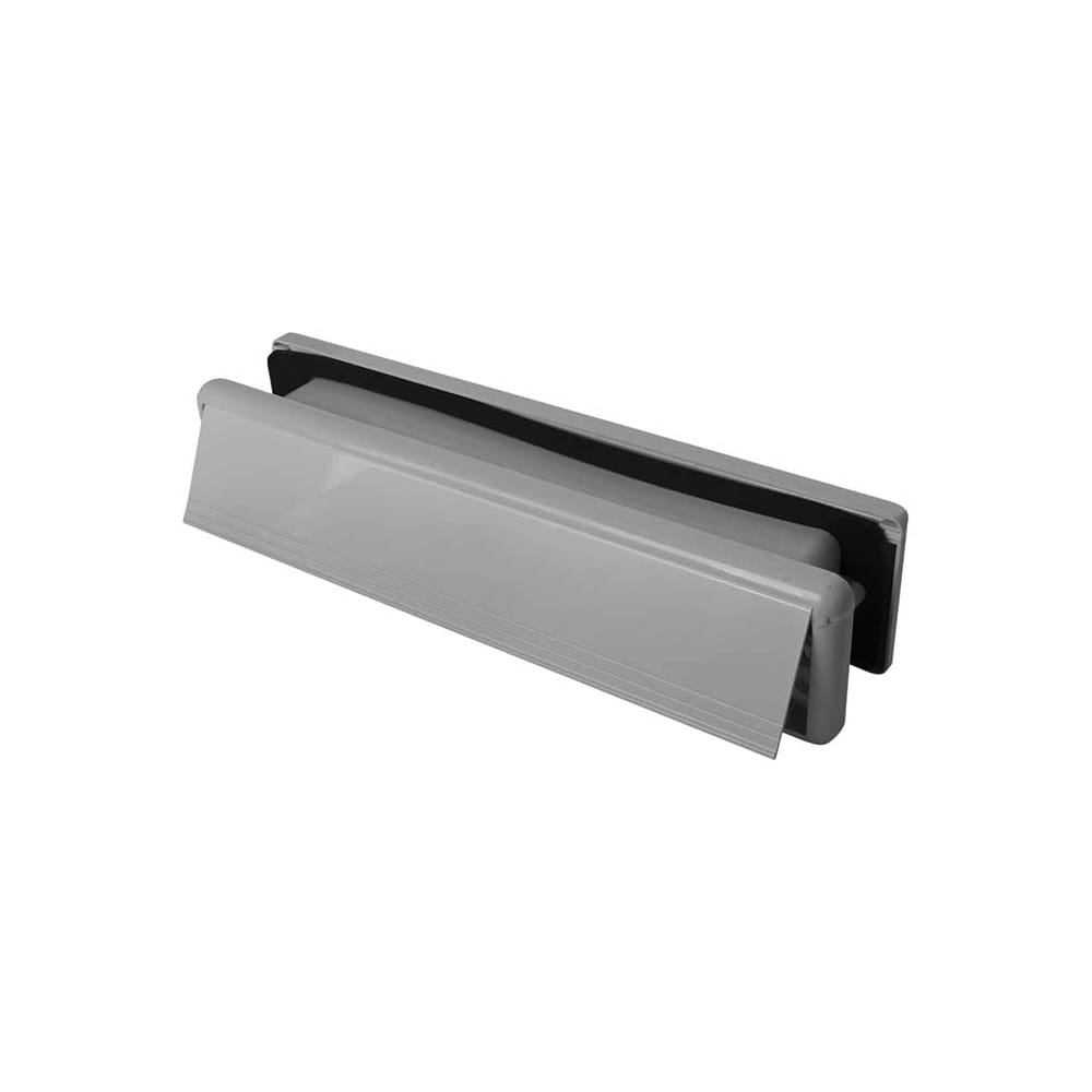 Yale Seal Letter Plate - 304 x 70mm - Door Thickness 40-80mm - White