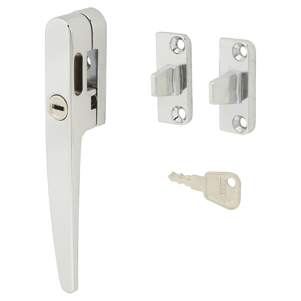 Altro Timber Range Locking Night Vent Wedge Casement Window Fastener - Reversible - Bright Chrome
