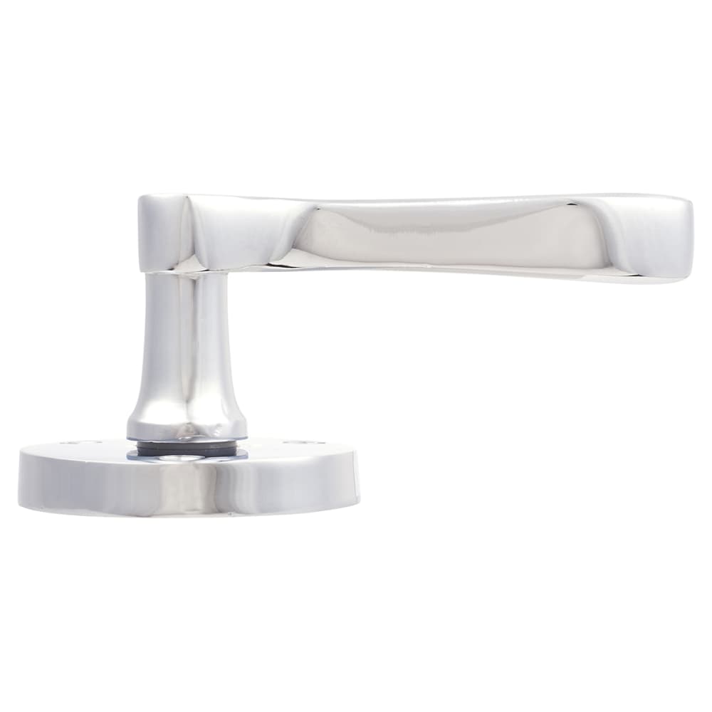 Altro Victorian Scroll Door Handle on Rose - Polished Chrome