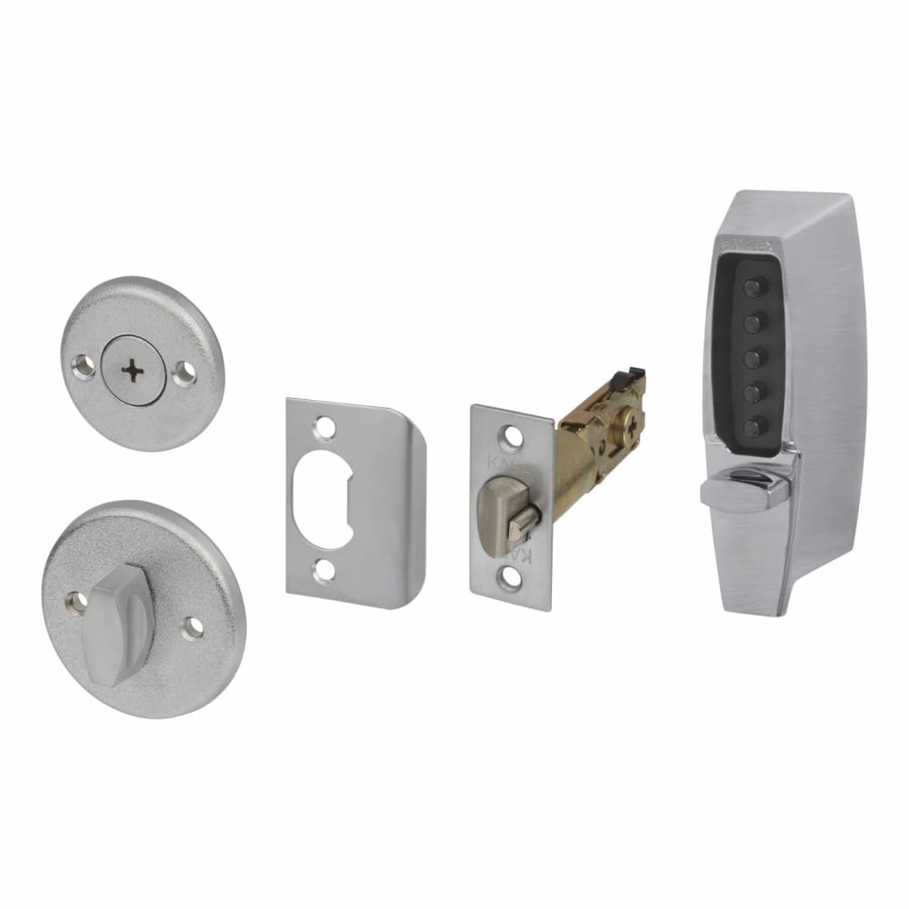Kaba Unican Light Duty Mechanical Code Lock Satin Chrome