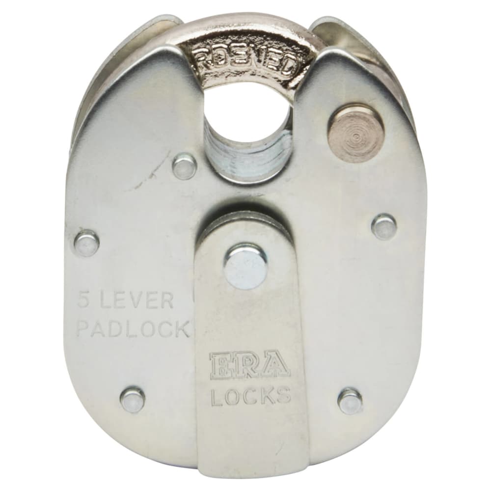 ERA Closed Shackle Padlock - 64mm Body - 16mm Shackle - Silver