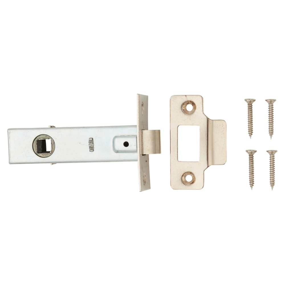 Touchpoint Budget Tubular Latch - 78mm Case - 57mm Backset - Square - Nickel Plated