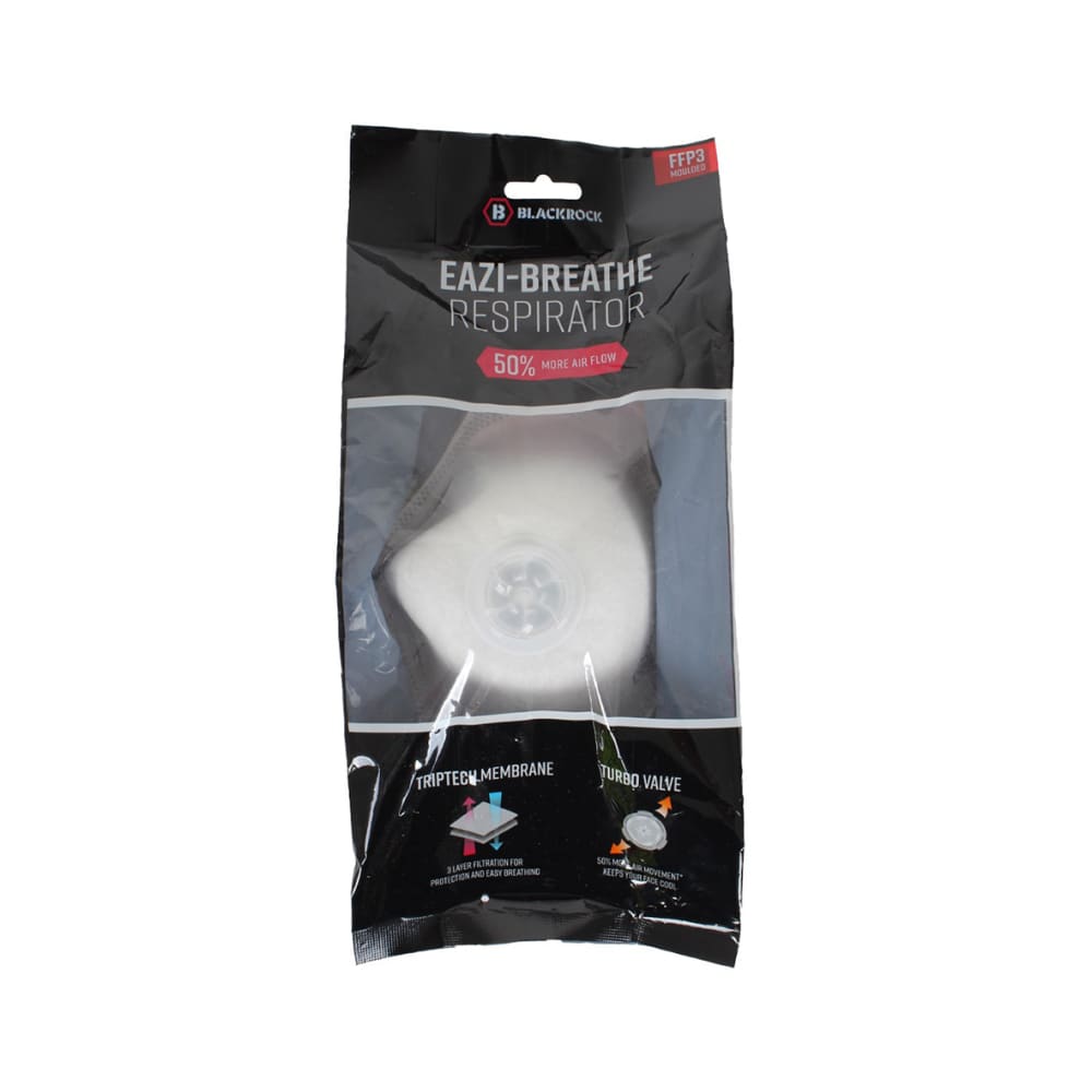 Blackrock Eazi-Breathe Moulded Disposable Respirator Mask - FFP3