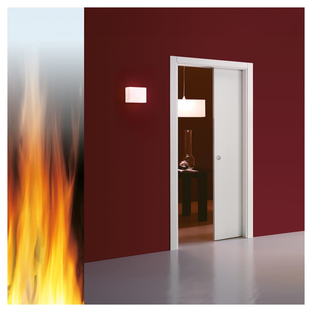 ECLISSE Single Fire Pocket Door Kit - FD30 - 100mm Finished Wall Thickness - 1026 x 2040mm Door Size