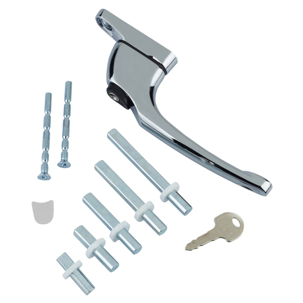 ERA uPVC Maxim Inline Espagnolette Locking Multipoint Multi-Spindle Window Handle - Pol Chrome
