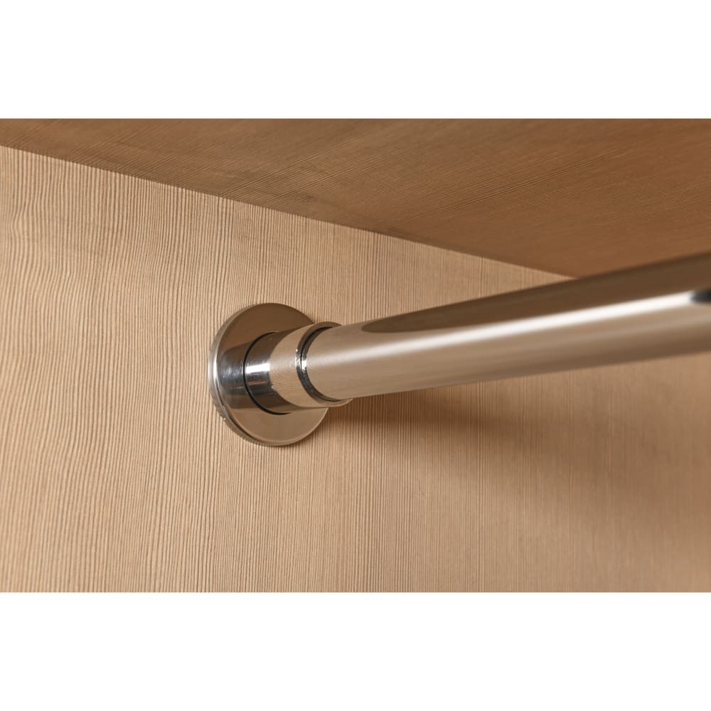 Rothley 25mm Tube Hanging Rail End Socket - Polished Stainless Steel