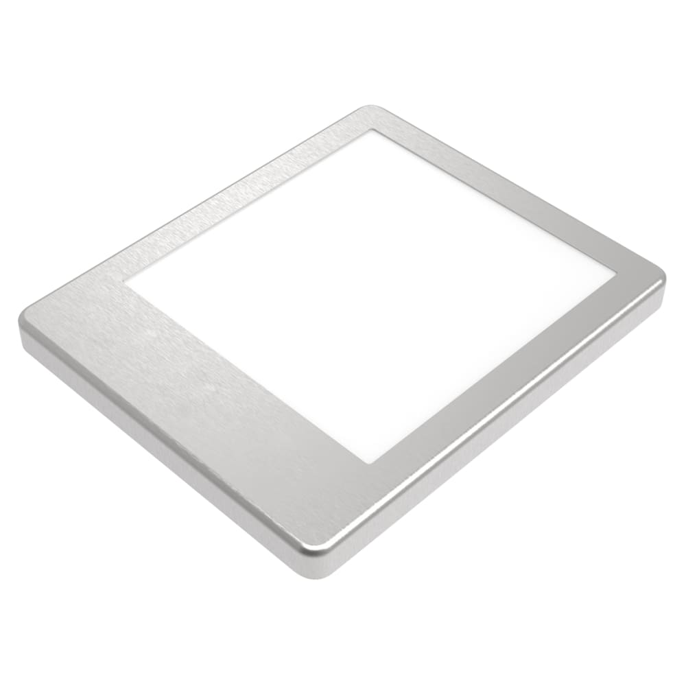 Sensio Horizon 3.6W LED Square Cabinet Downlight & Driver - 3/4/5000K - Stainless Steel - Pack of 3