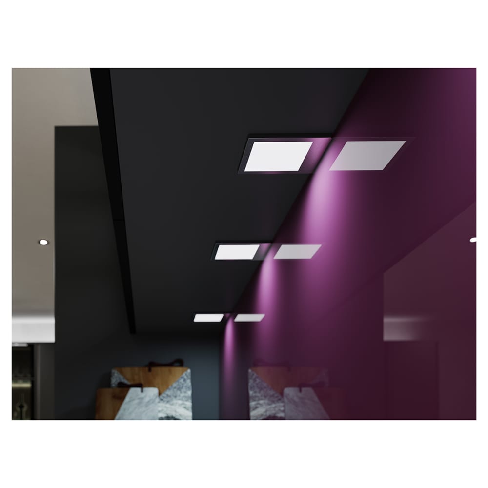 Sensio Horizon 3.6W LED Square Cabinet Downlight & Driver - 3/4/5000K - Stainless Steel - Pack of 3