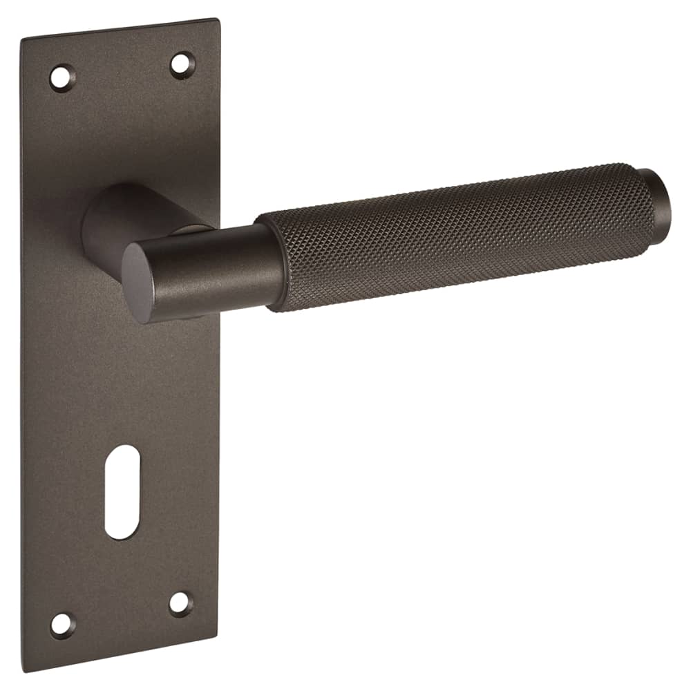 Carlisle Brass Serozzetta Varese Knurled Door Lock Handle Keyhole