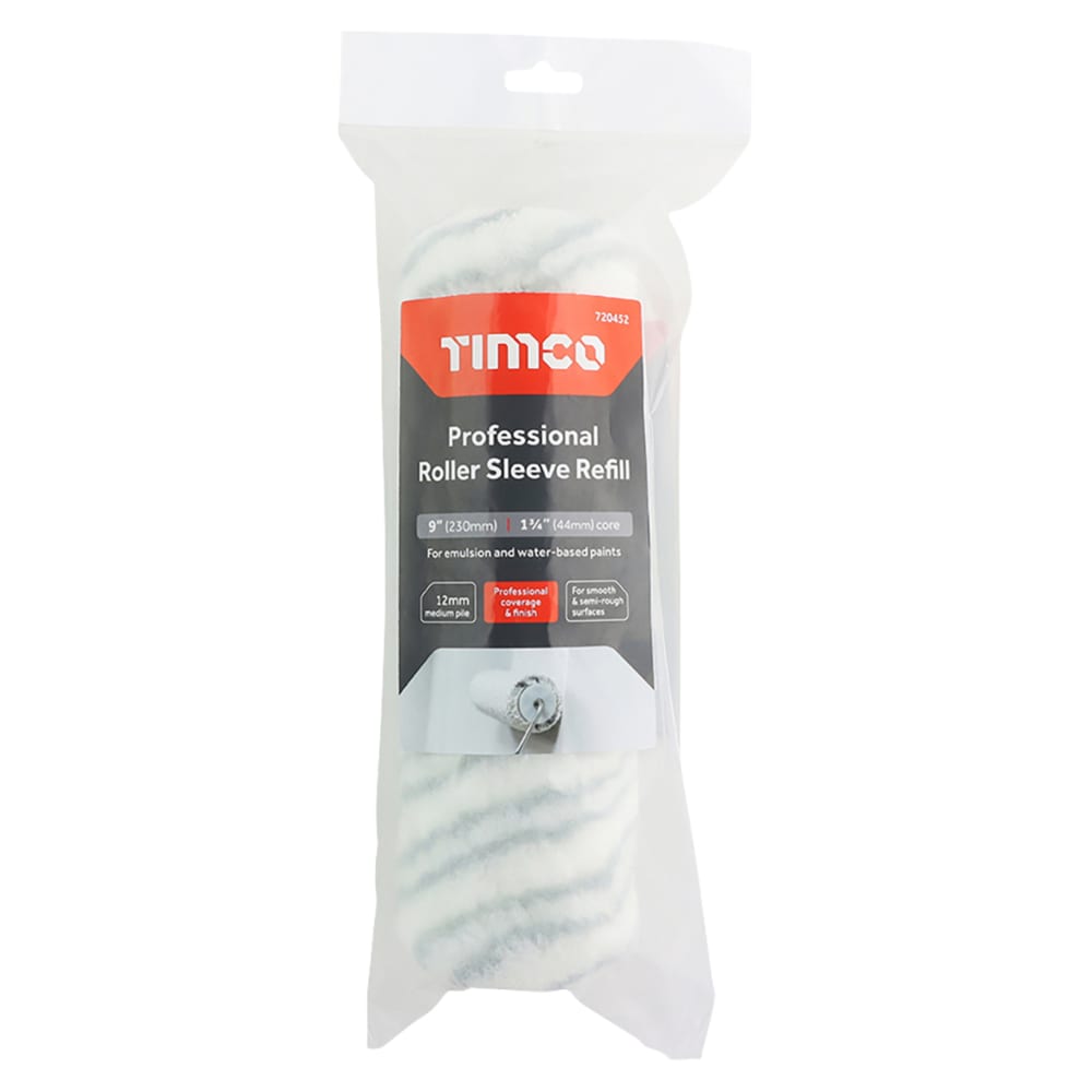TIMCO Pro Medium Pile Paint Roller Sleeve - 9"/230mm Width