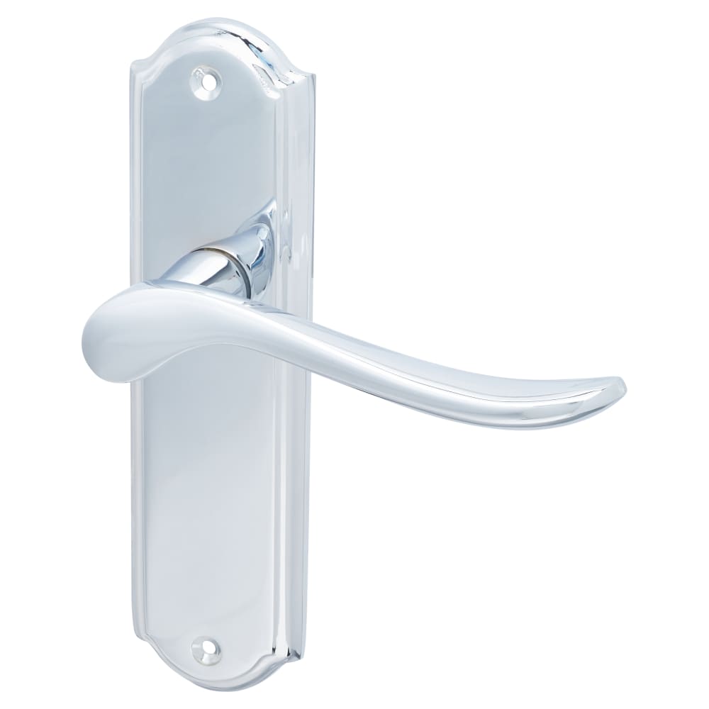 Hampstead Turin Latch Door Handle - 170 x 46mm - Polished Chrome