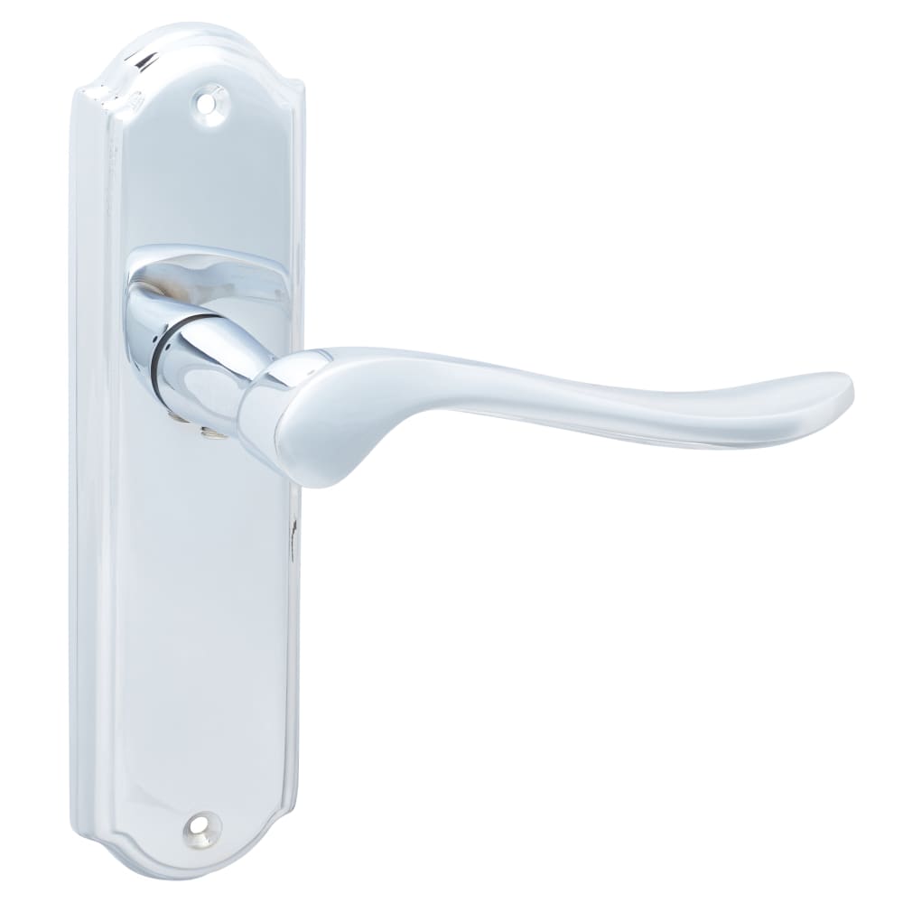 Hampstead Turin Latch Door Handle - 170 x 46mm - Polished Chrome