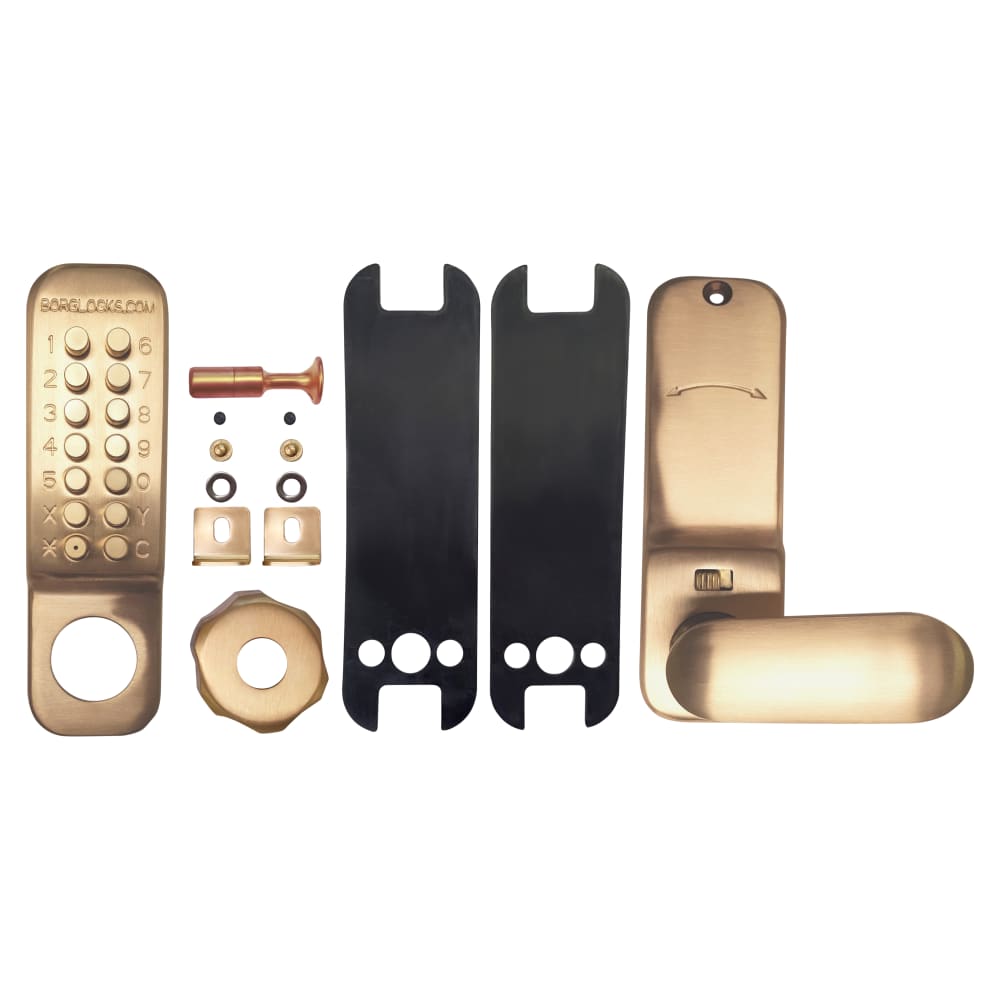 Borg BL2700 Push Button Code Lock - Antimicrobial Shield Kit - Retro fit - Copper