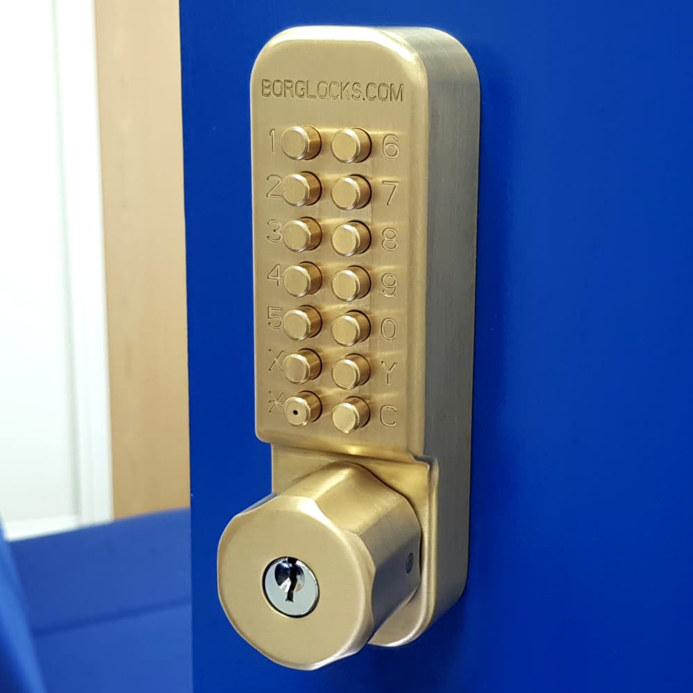 Borg BL2700 Push Button Code Lock - Antimicrobial Shield Kit - Retro fit - Copper