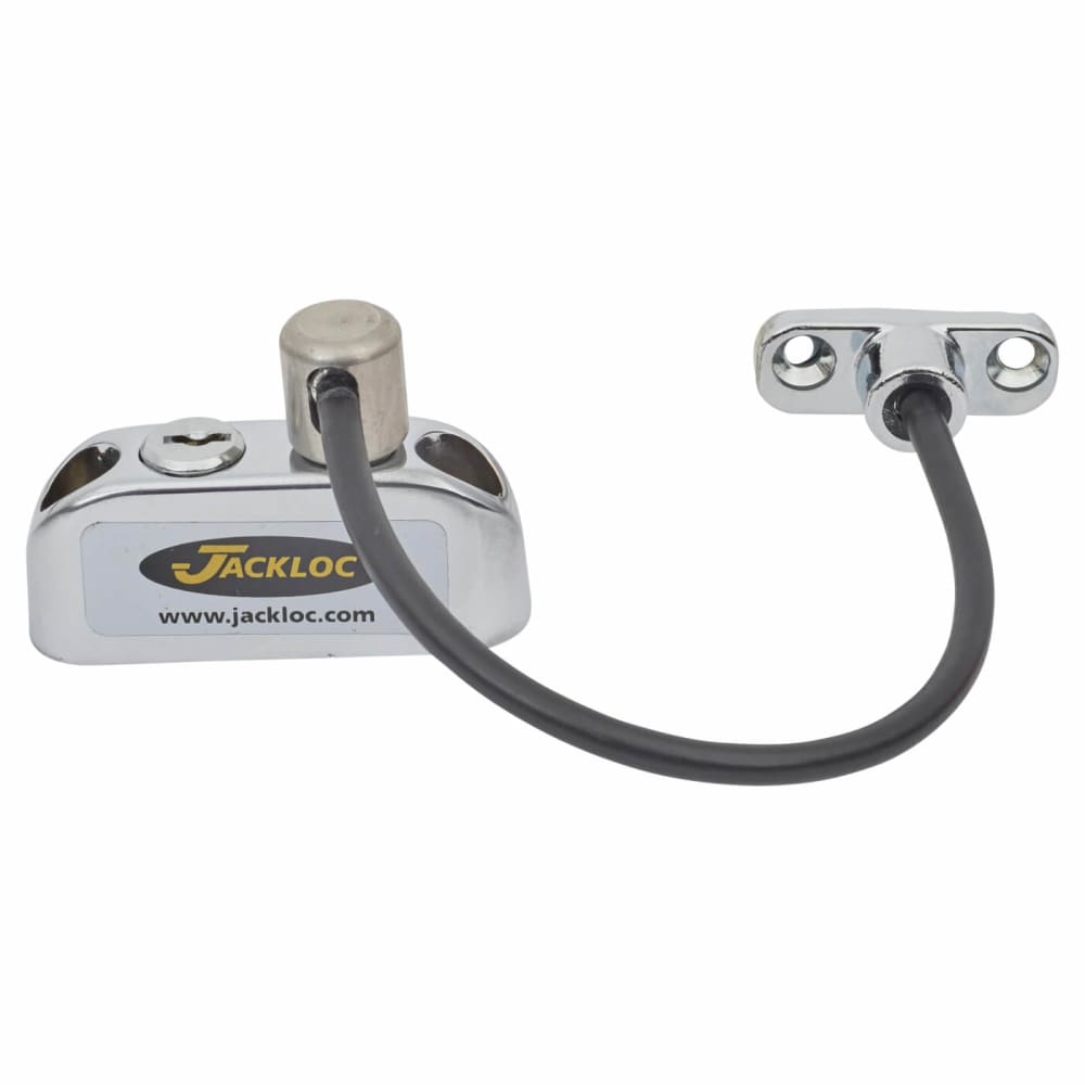 Jackloc Pro-5 Key-Locking Cable Window Restrictor – Chrome 