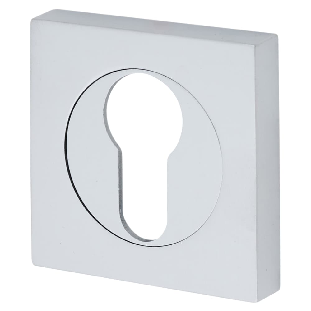 Serozzetta by Carlisle Brass Square Escutcheon - 50 x 50mm - Euro - Satin Chrome