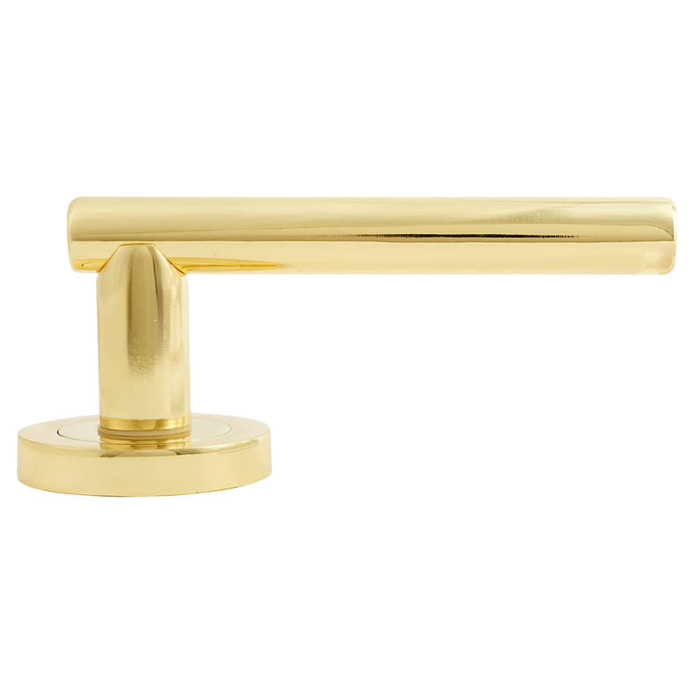 Touchpoint Ella Door Handle on Rose - Polished Brass