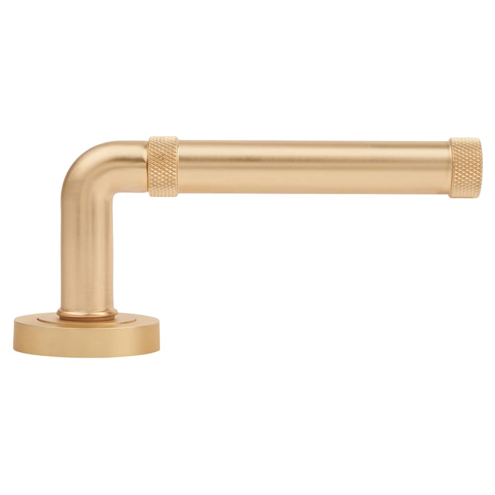 Jedo by Frelan Midtown Door Handle on Rose - Satin Brass