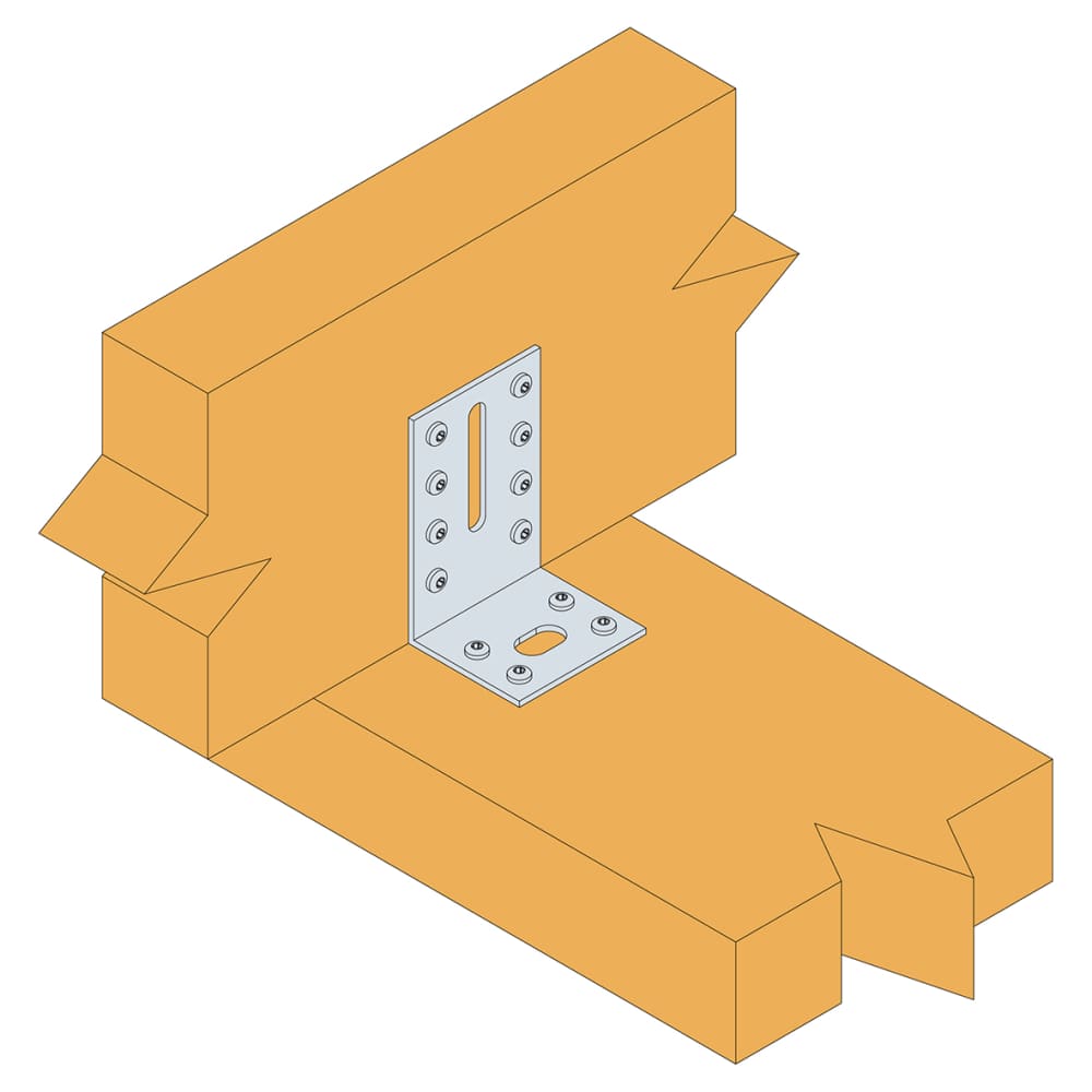 Simpson Strong Tie Light Duty Reinforced Angle Bracket - 42 x 42 x 40mm