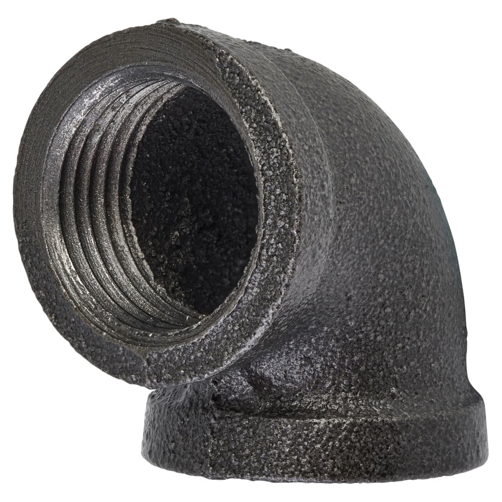 Altro 1/2" Pipe Shelving Iron 90° Elbow Pipe Connector - Grey