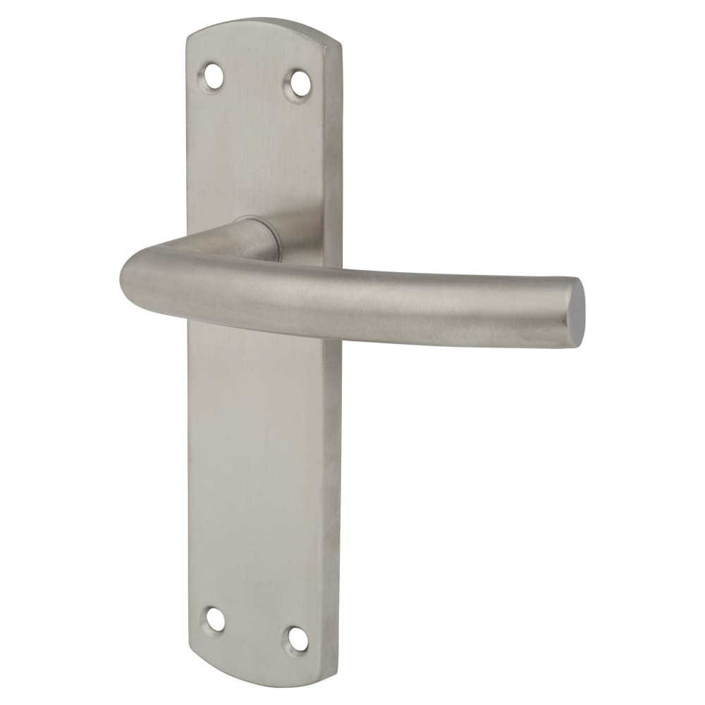 Altro Arched Door Handle - Latch Set - Satin Stainless Steel ...