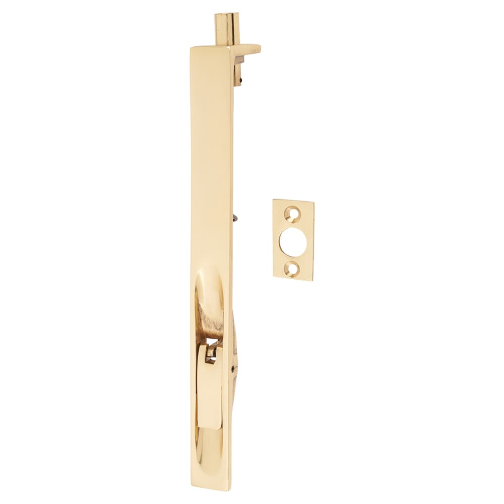 Altro Lever Action Flush Bolt - 200 x 19mm - Polished Brass