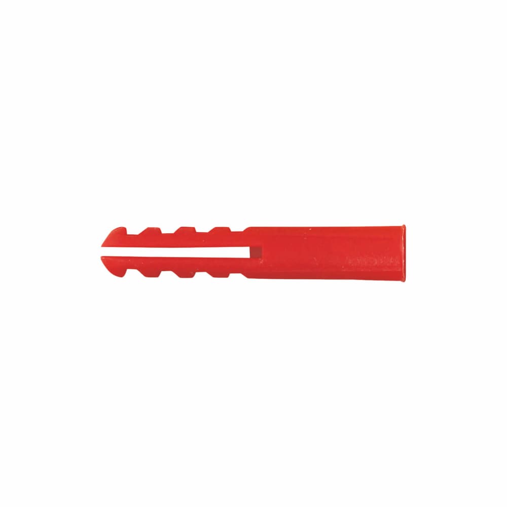 Rawlplug Plastic Wall Plug - 6 x 35mm - Red - Pack of 100
