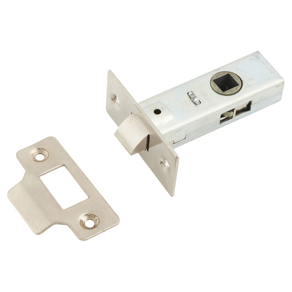 Touchpoint Budget Tubular Latch - 65mm Case - 44mm Backset - Square - Nickel Plated